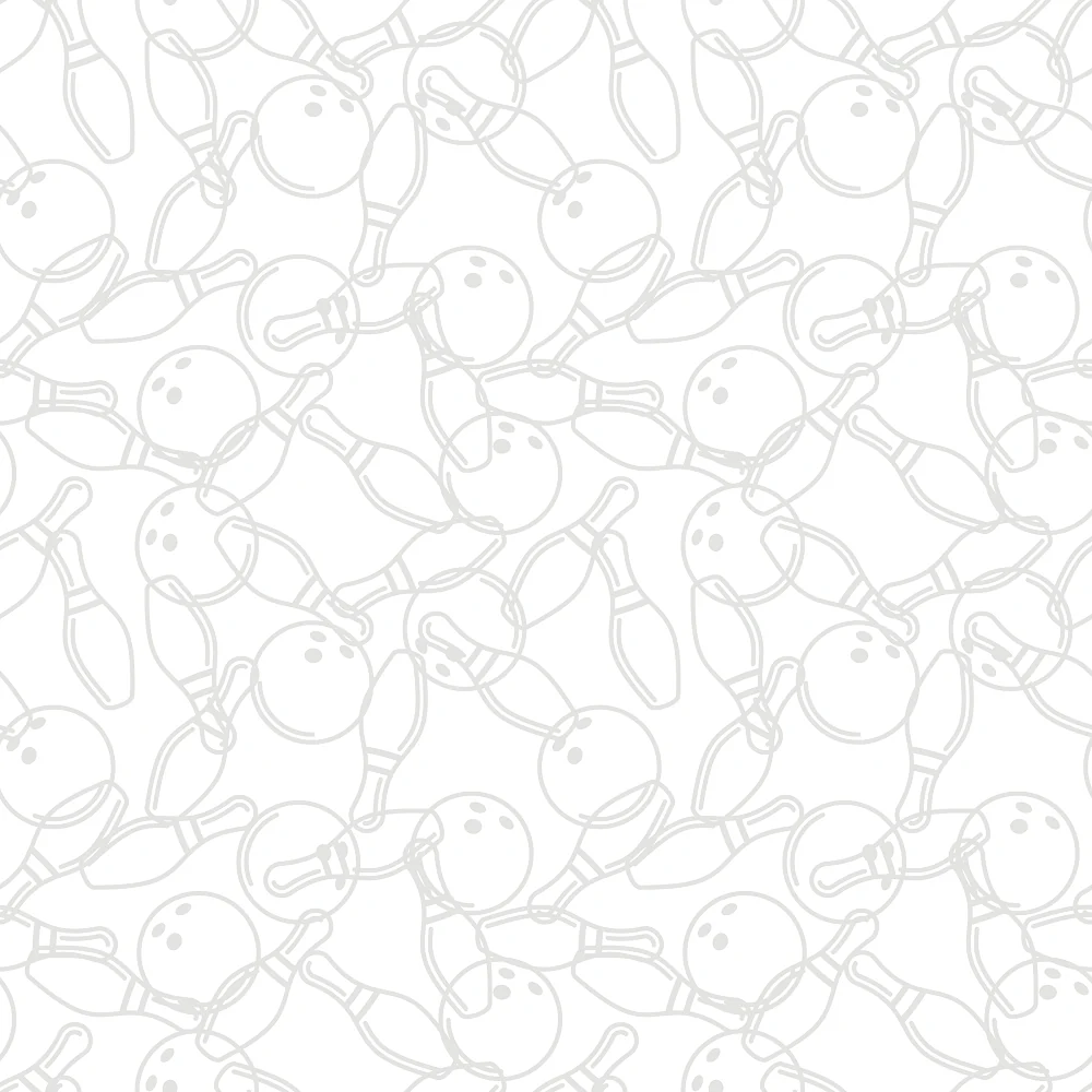 Packed Outlined Bowling Elements Tone on Tone Fabric - Image 2