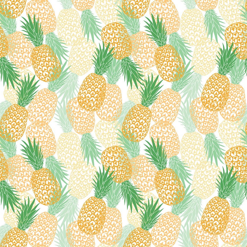 Packed Pineapples Fabric - Multi