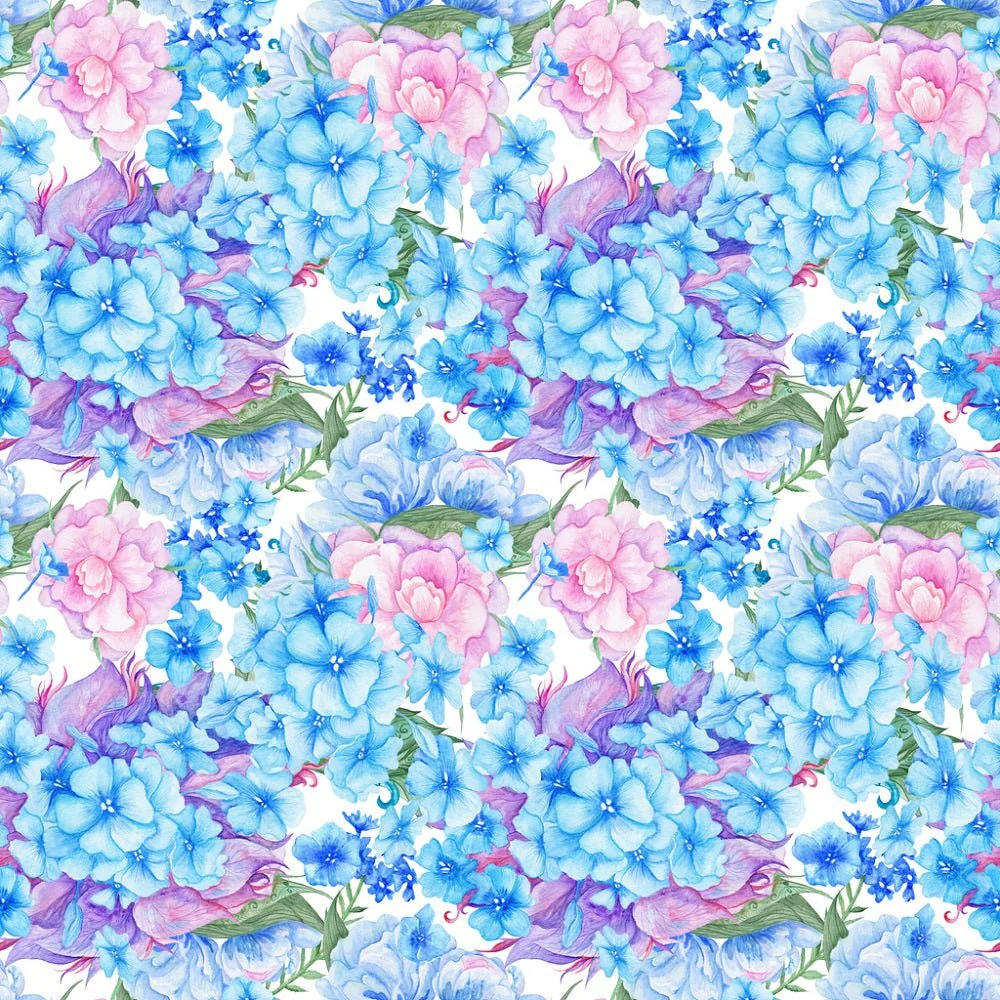 Packed Shabby Chic Florals Fabric