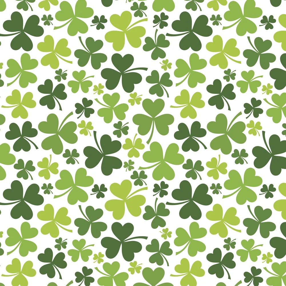 Packed Three Leaf Clover Fabric