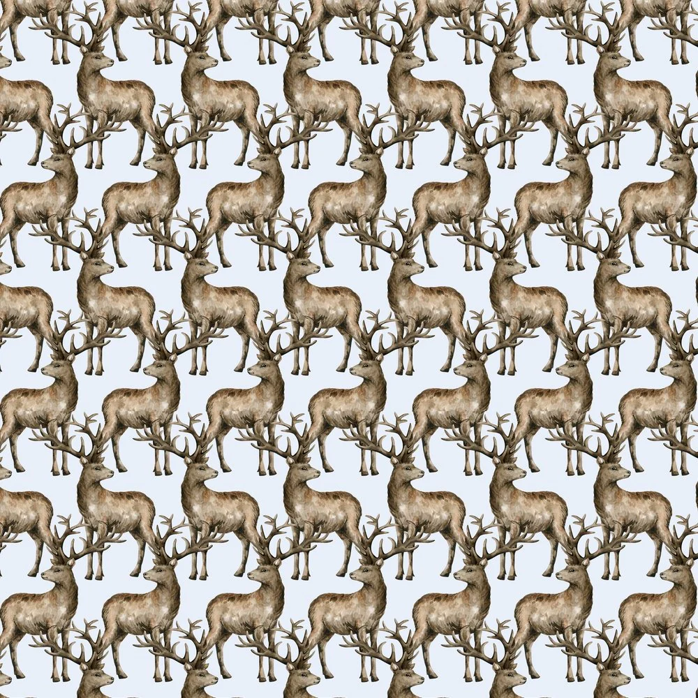 Packed Wild Deer Fabric