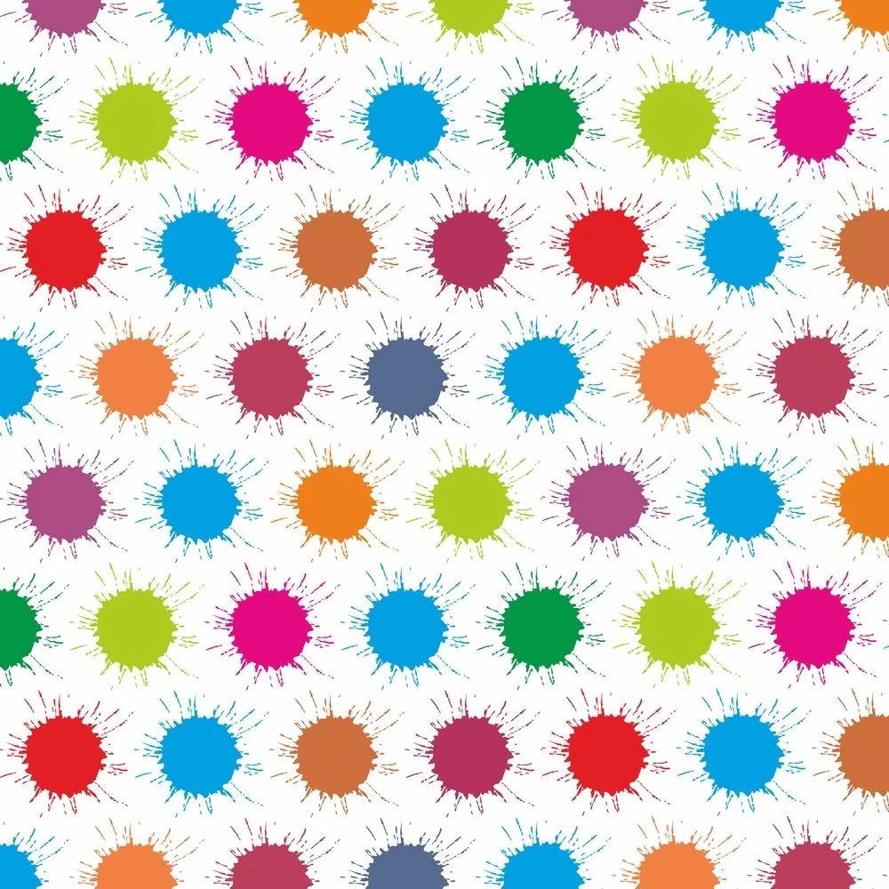 Paint Drops Fabric - Multi