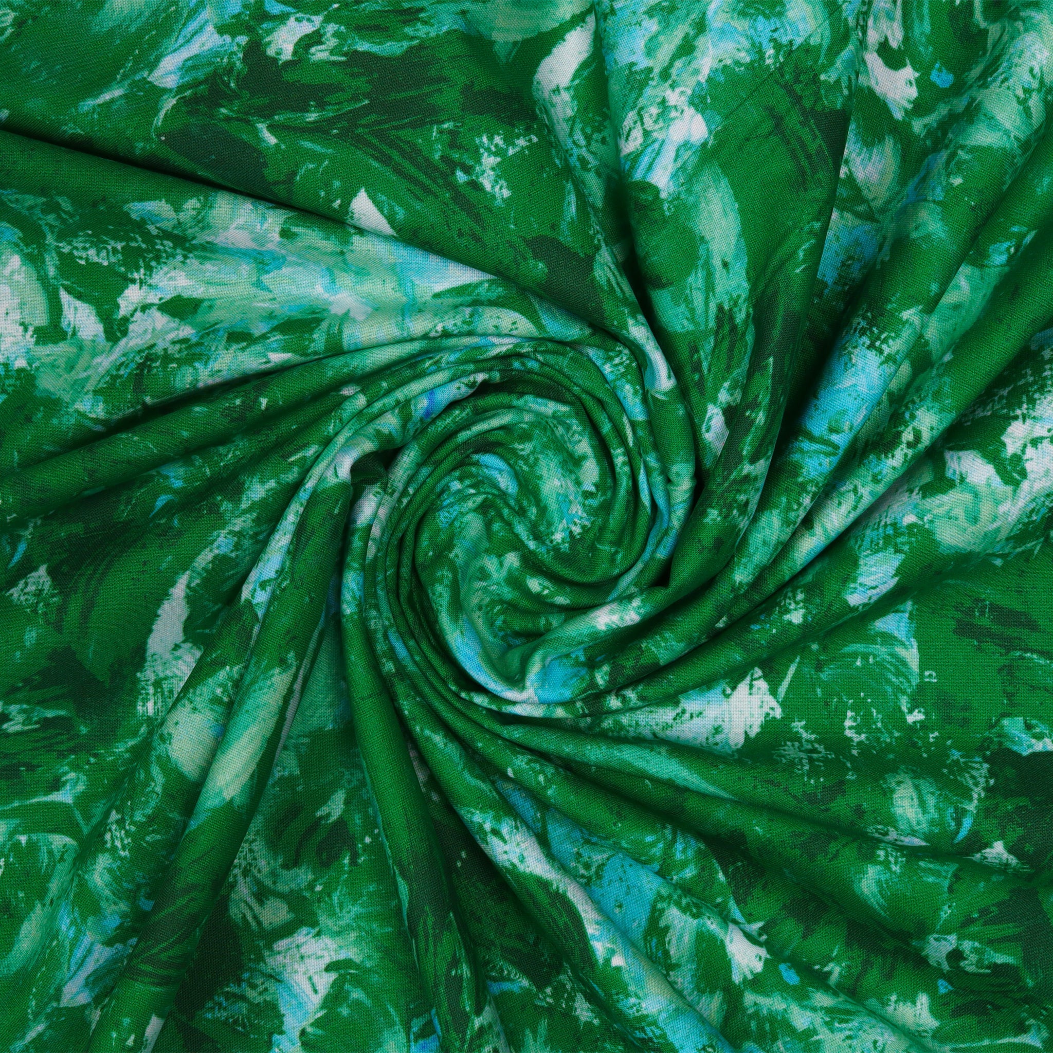 Paint Splash 108" Quilt Backing - Kelly Green - Image 2
