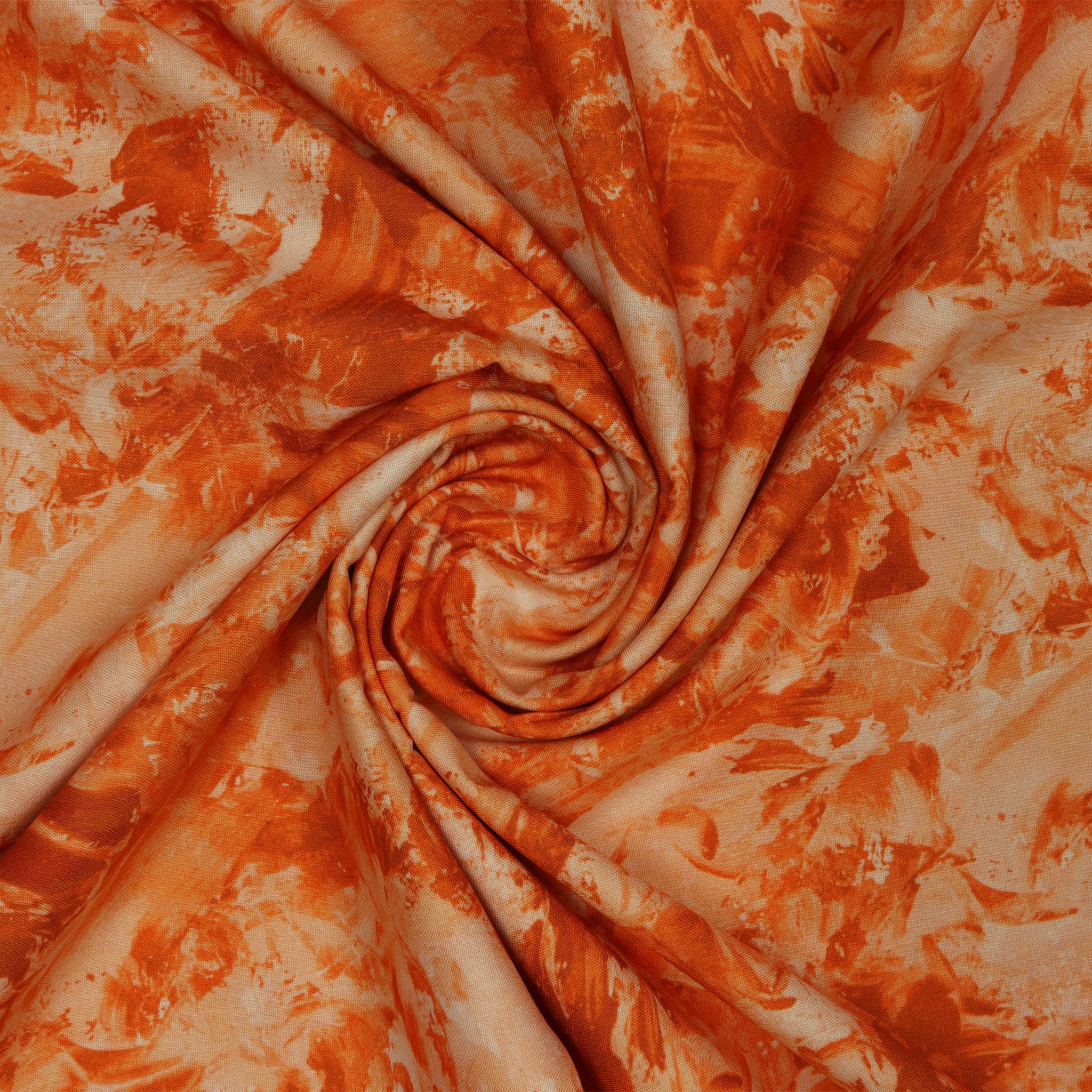 Paint Splash 108" Quilt Backing - Orange - Image 2