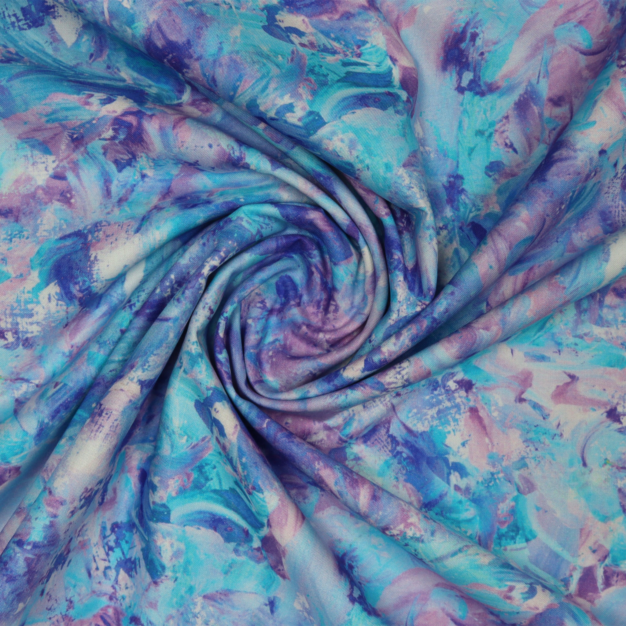 Paint Splash 108" Quilt Backing - Turquoise - Image 2