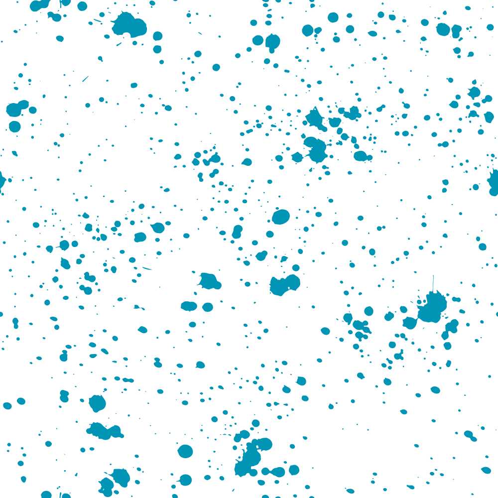 Paint Splatter Fabric - Cerulean Blue