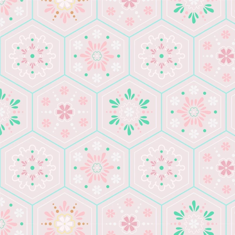 Pastel Patchwork Fabric