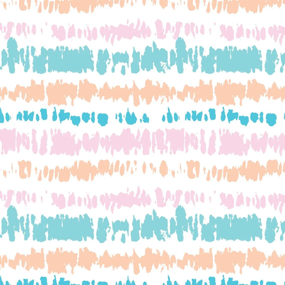 Pastel Shibori Stripes Fabric - Multi