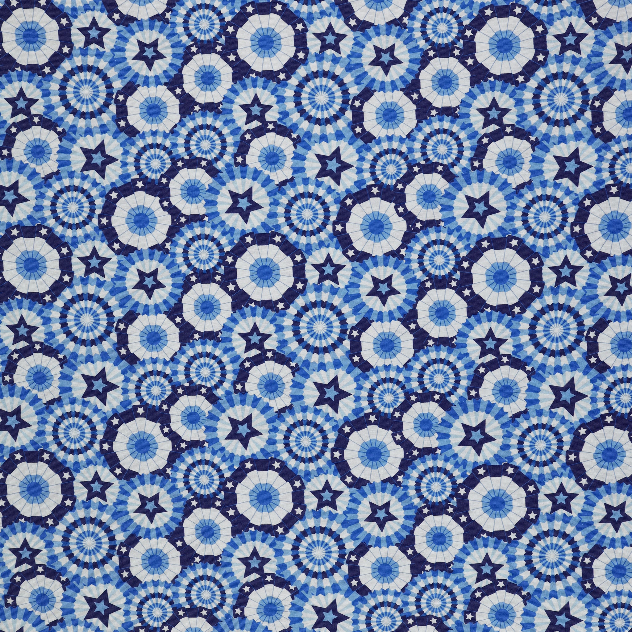 Patriotic 108" Wide Quilt Backing - Blue