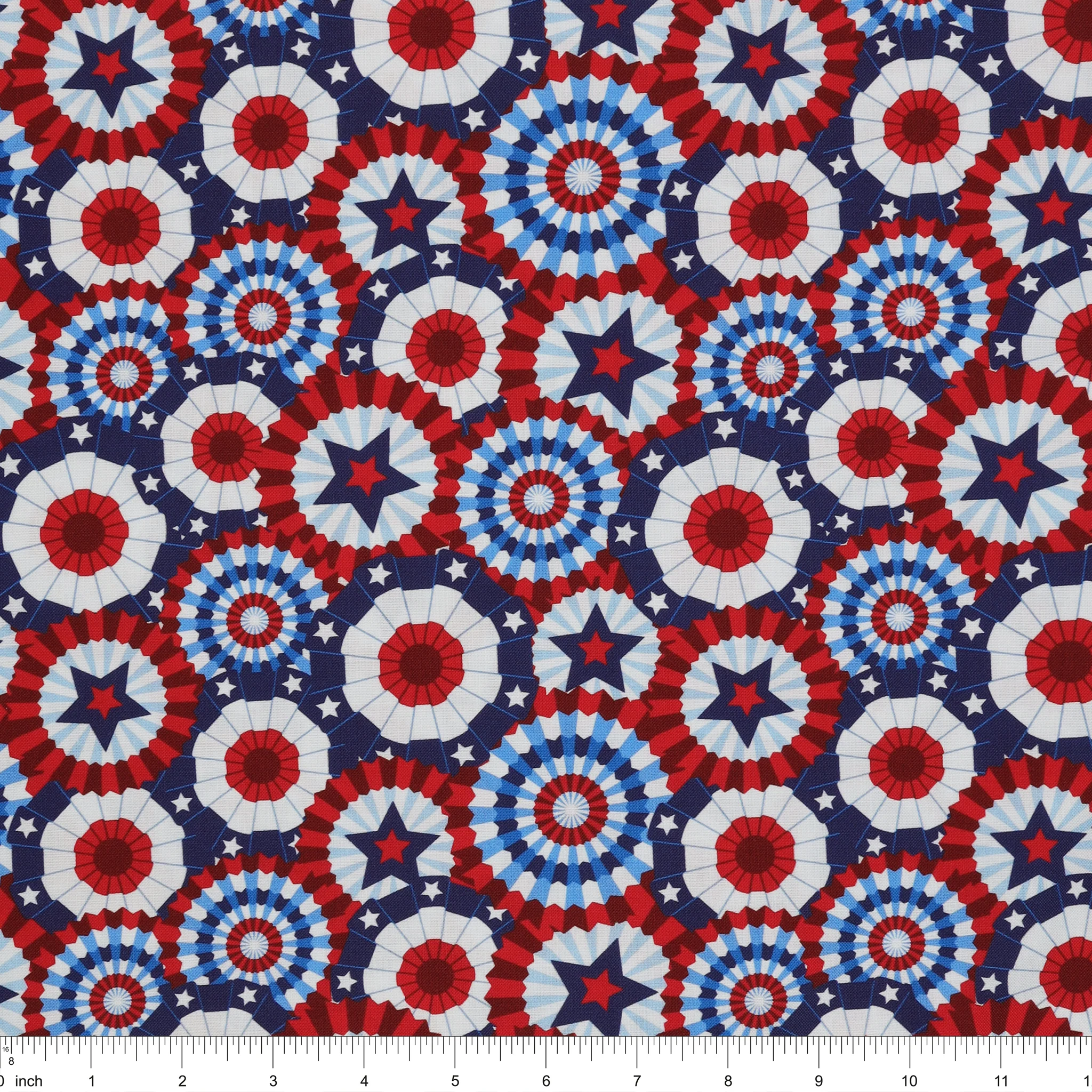 Patriotic 108" Wide Quilt Backing - Multi - Image 3