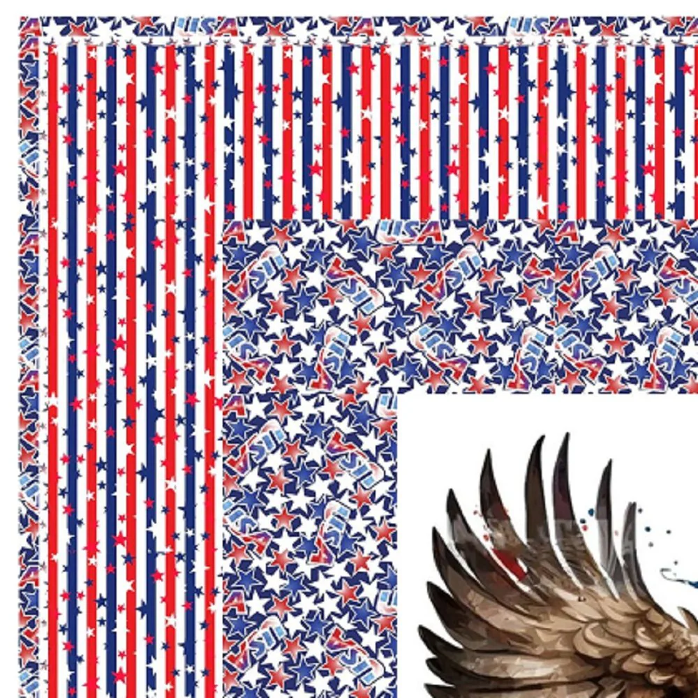Patriotic American Eagle & Stars Wall Hanging 42" x 42" - Image 3