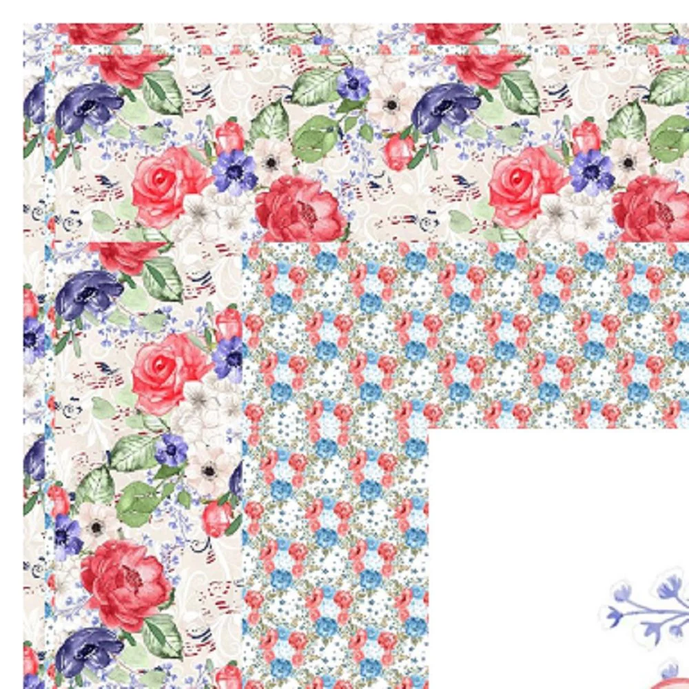Patriotic Floral Bouquet Wall Hanging   42" x 42" - Image 2