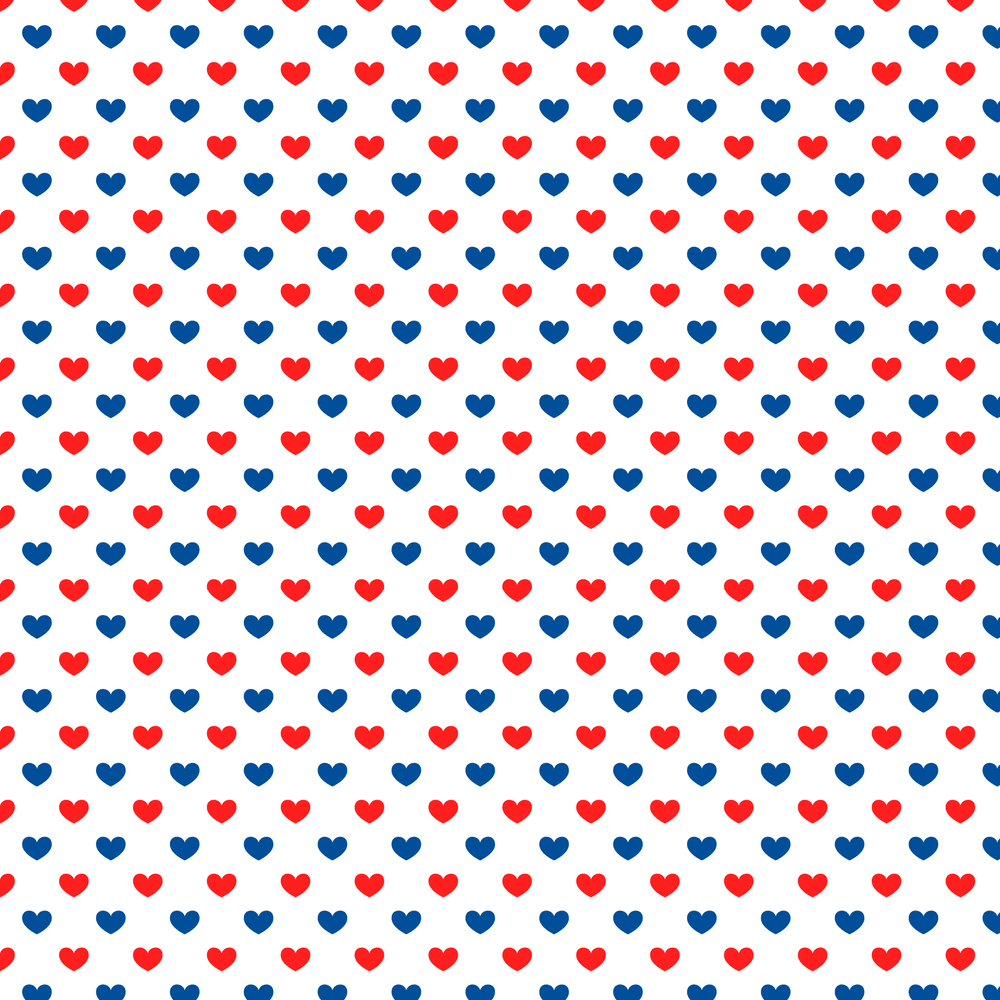 Patriotic Love Fabric - Multi
