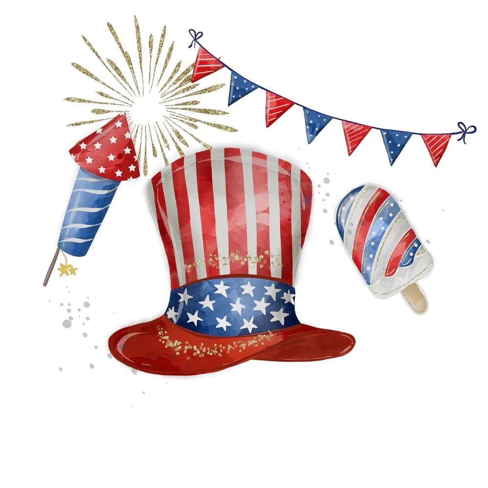 Patriotic Party Supplies Fabric Panel