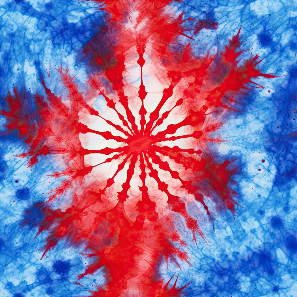 Patriotic Tie Dye Fabric