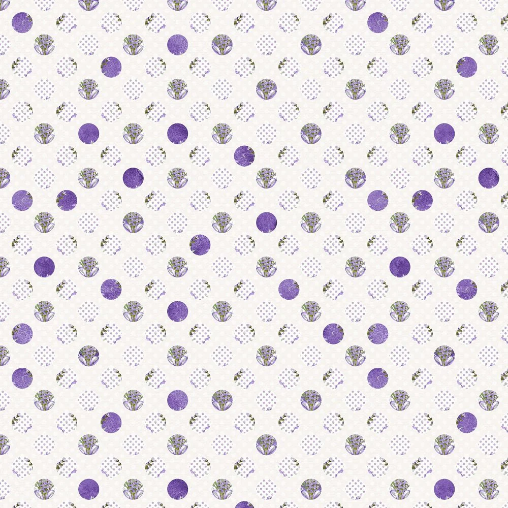 Patterned Polka Dots Fabric - Cream