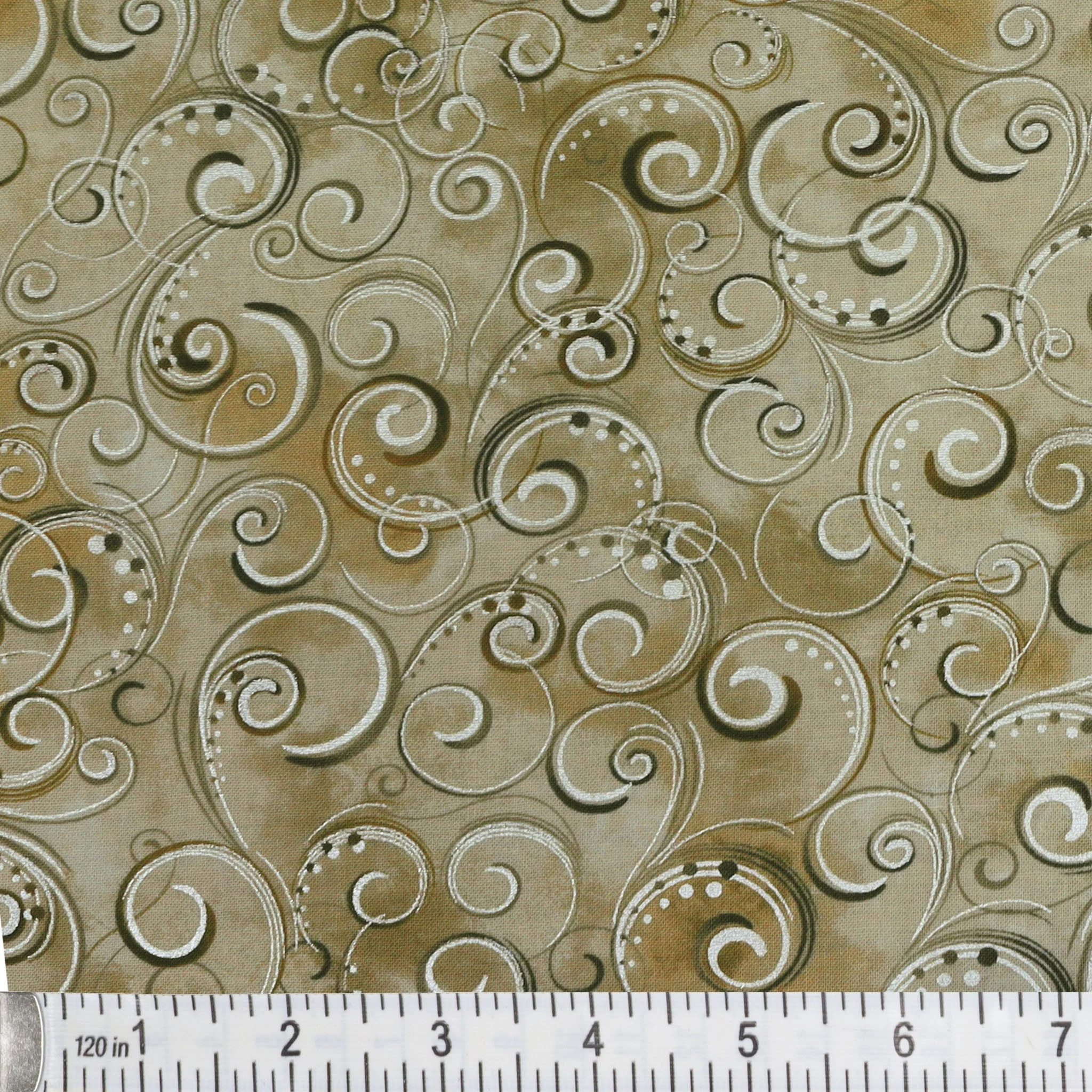 Pearl Splendor Fabric Collection - Dark Taupe - Image 2
