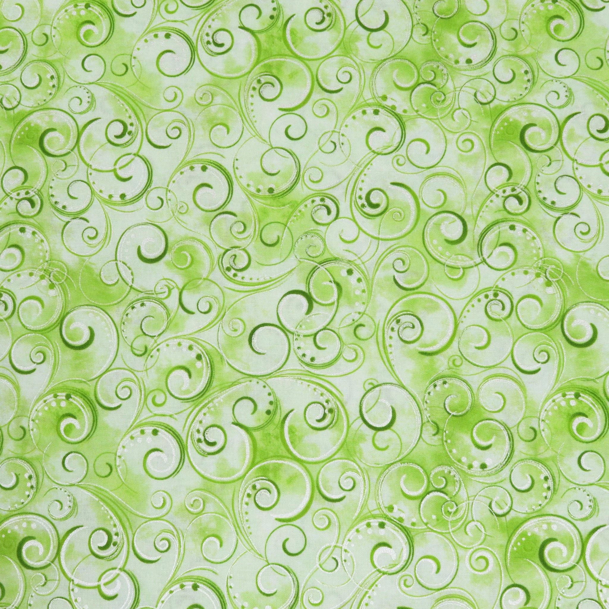 Pearl Splendor Fabric Collection - Spring Green