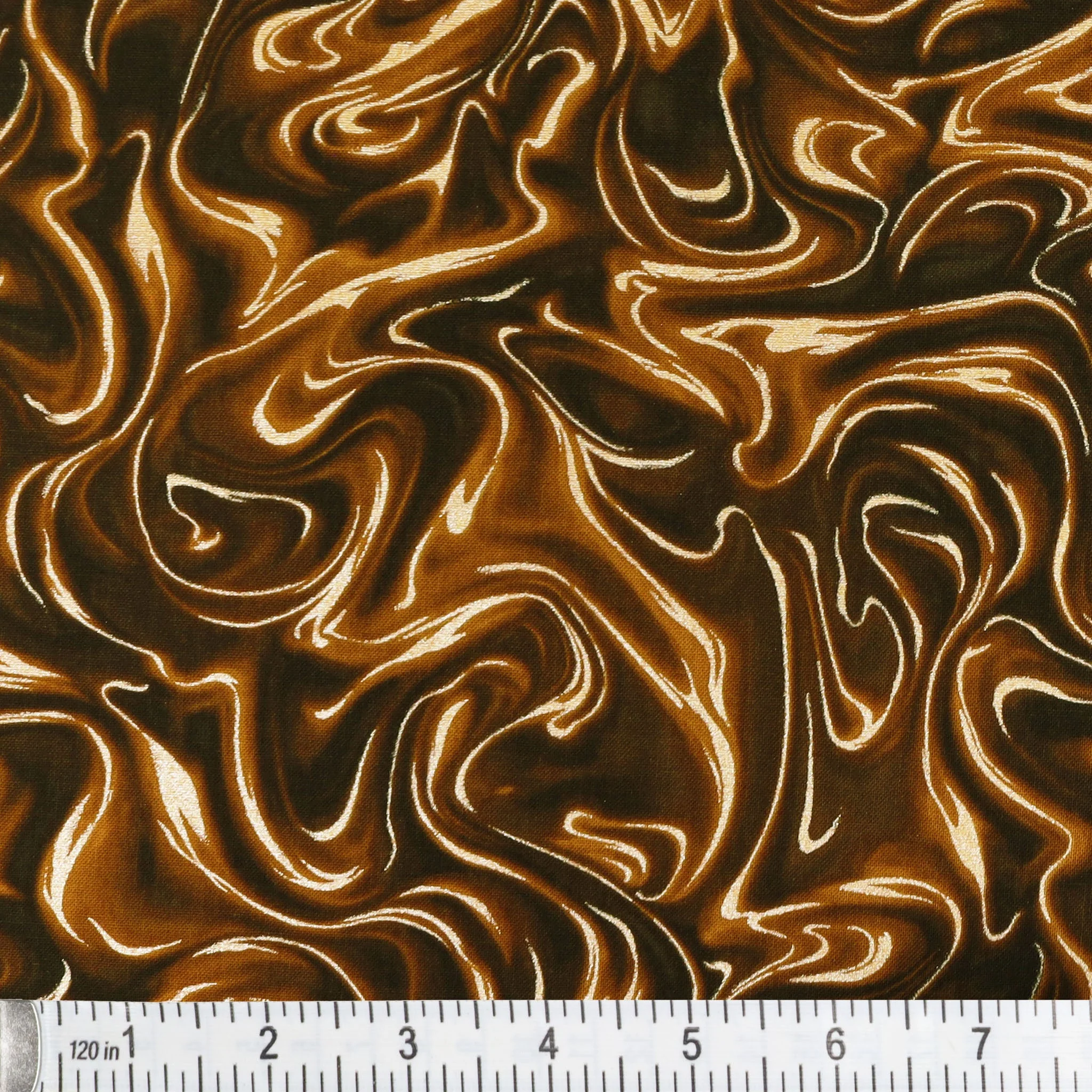Pearlized Marble Fabric Collection - Acorn Brown - Image 2