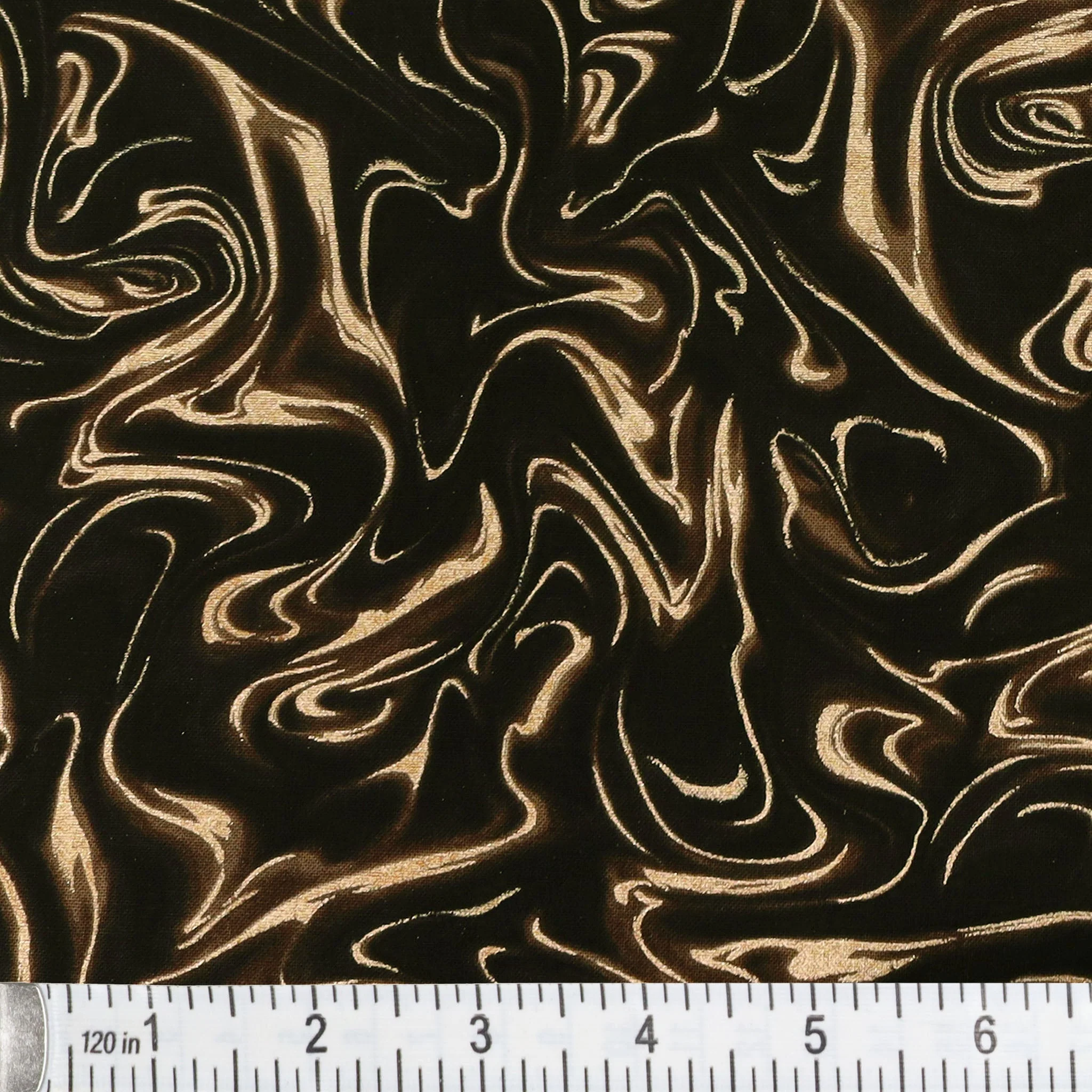 Pearlized Marble Fabric Collection - Dark Chocolate - Image 2