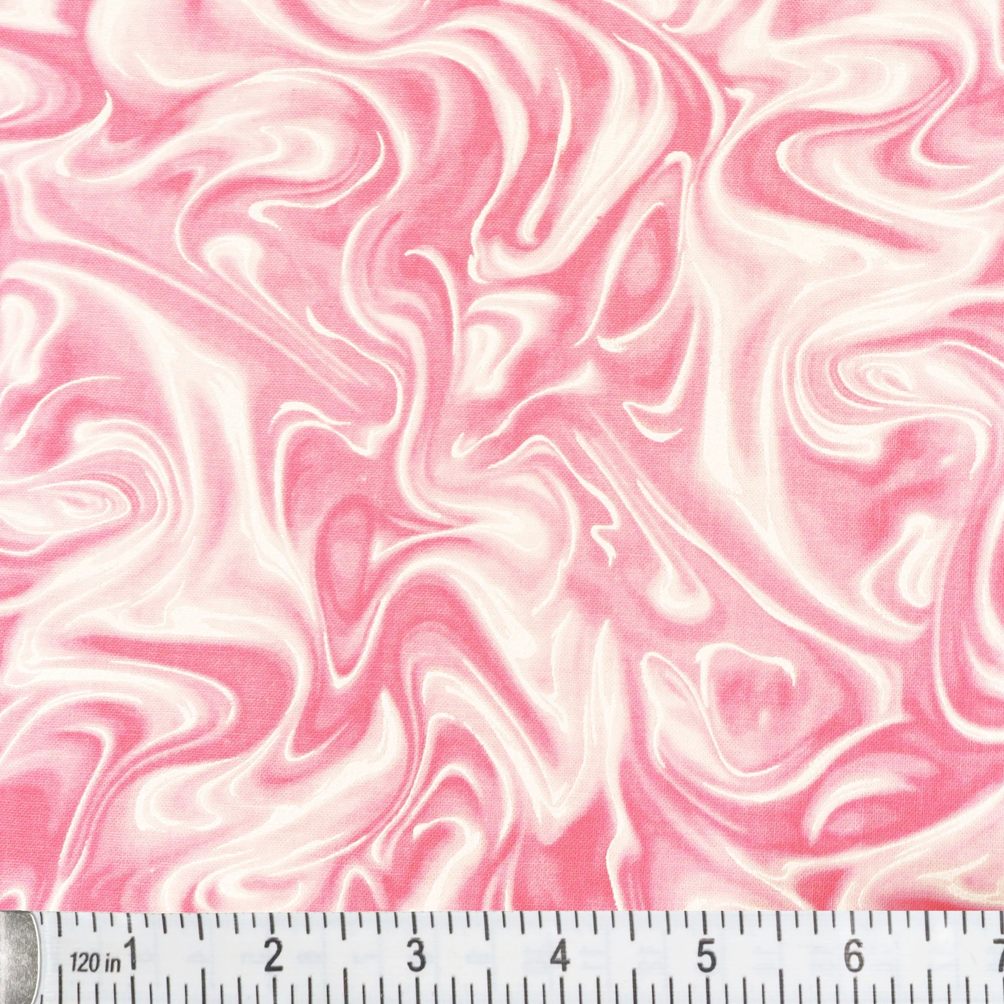 Pearlized Marble Fabric Collection - Flamingo Pink - Image 2