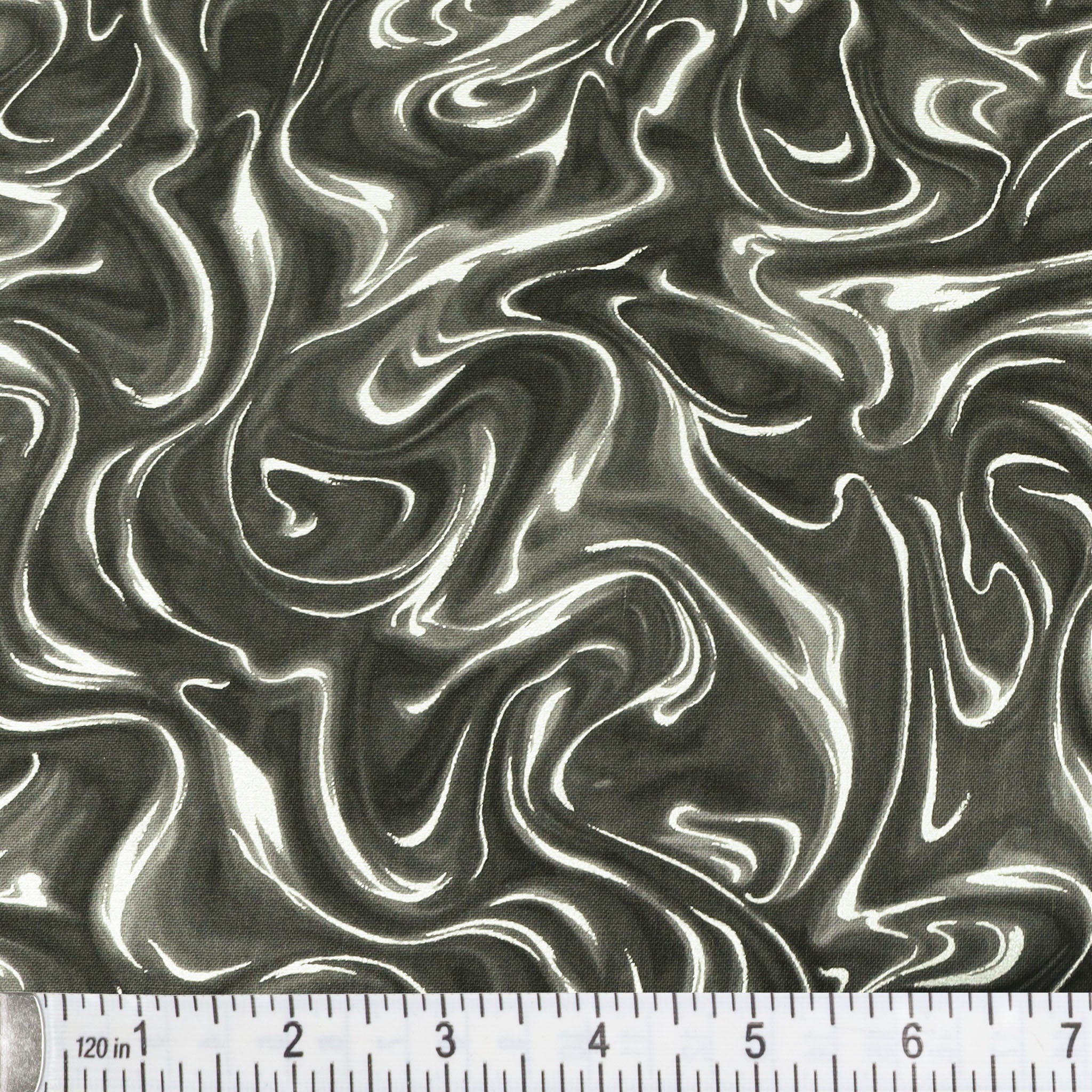 Pearlized Marble Fabric Collection - Graphite - Image 2