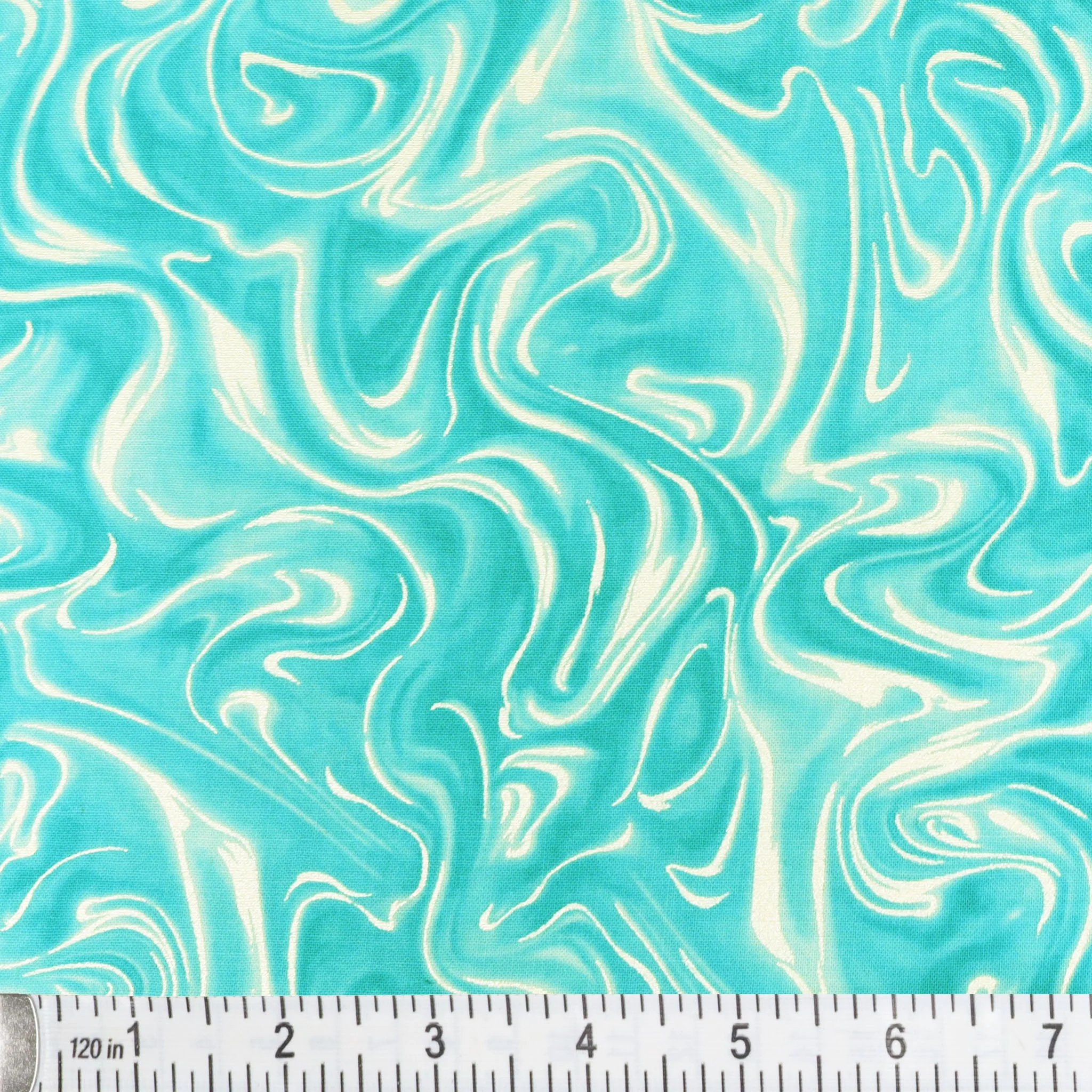 Pearlized Marble Fabric Collection - Lagoon - Image 2