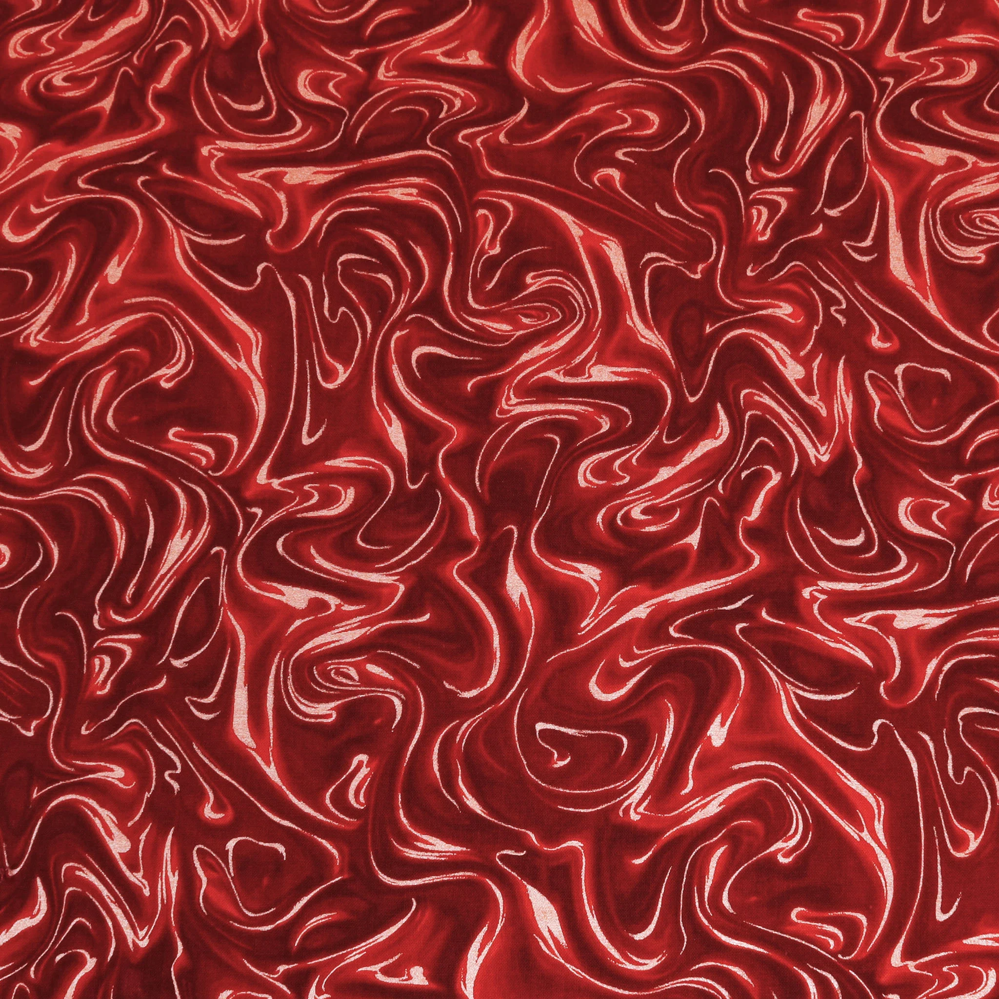 Pearlized Marble Fabric Collection - Scarlet Red