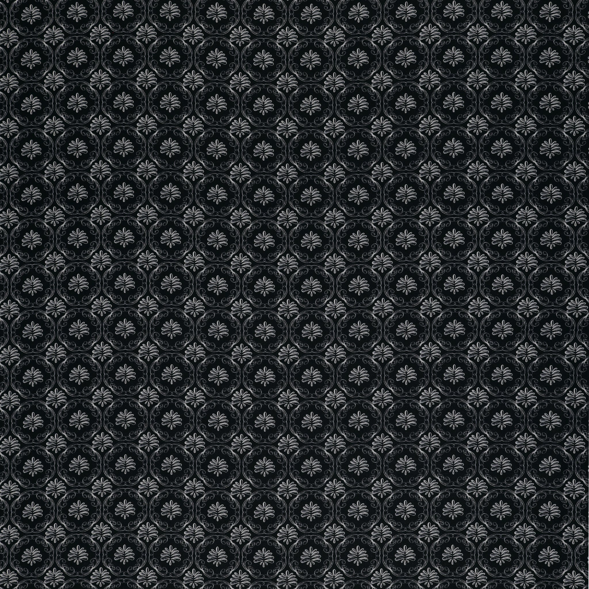 Perfect Brew Fabric Collection - Medallion Geo Black/White