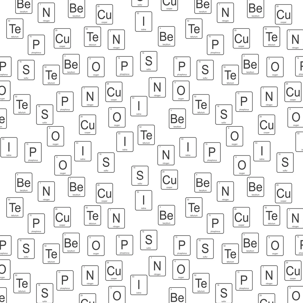 Periodic Table Elements Fabric