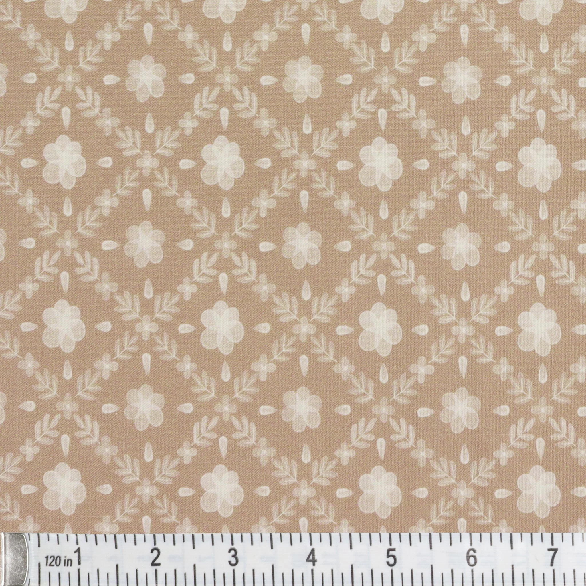 Petal & Purr Fabric Collection - Garden Lattice, Taupe - Image 3