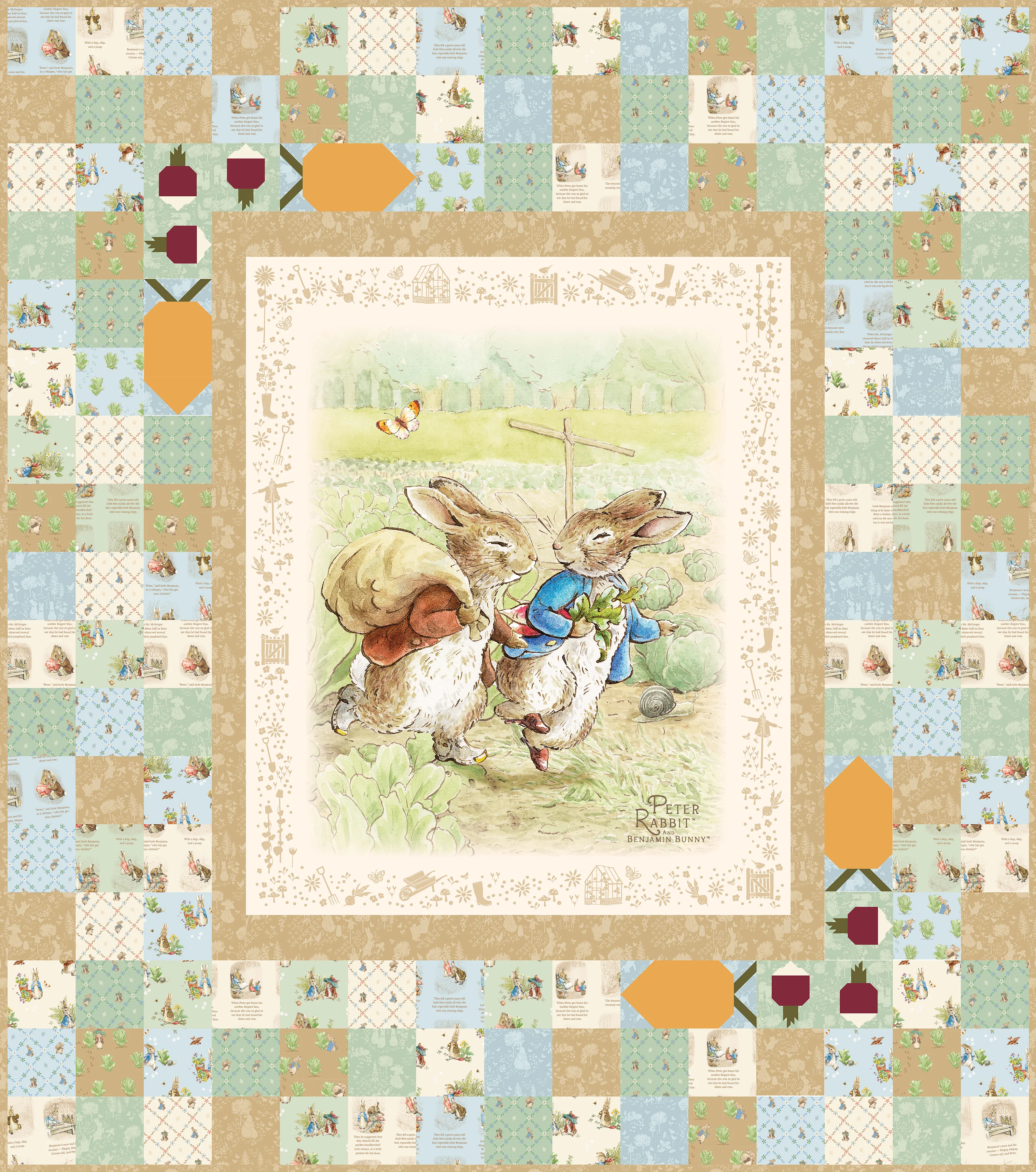 Peter's Garden Adventure Quilt Kit - Image 16