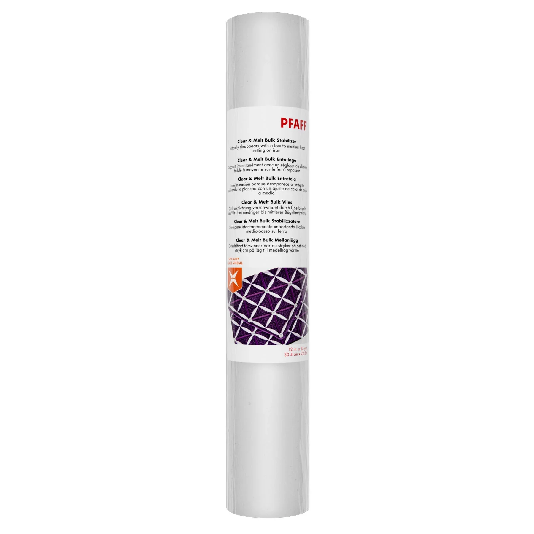 Pfaff Clear N' Melt Bulk Stabilizer - 12" x 25yds