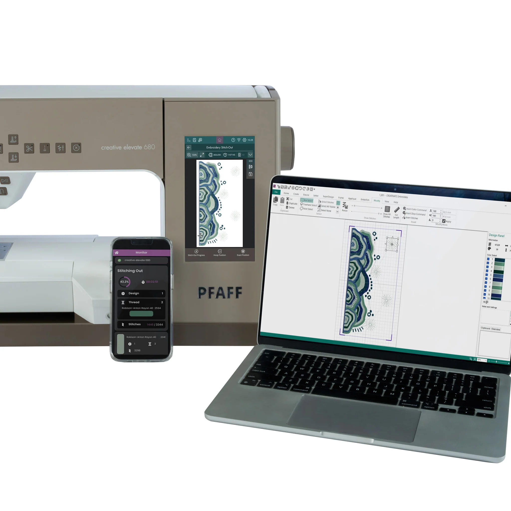 Pfaff Creative Elevate 680 Sewing & Embroidery Machine - Image 15