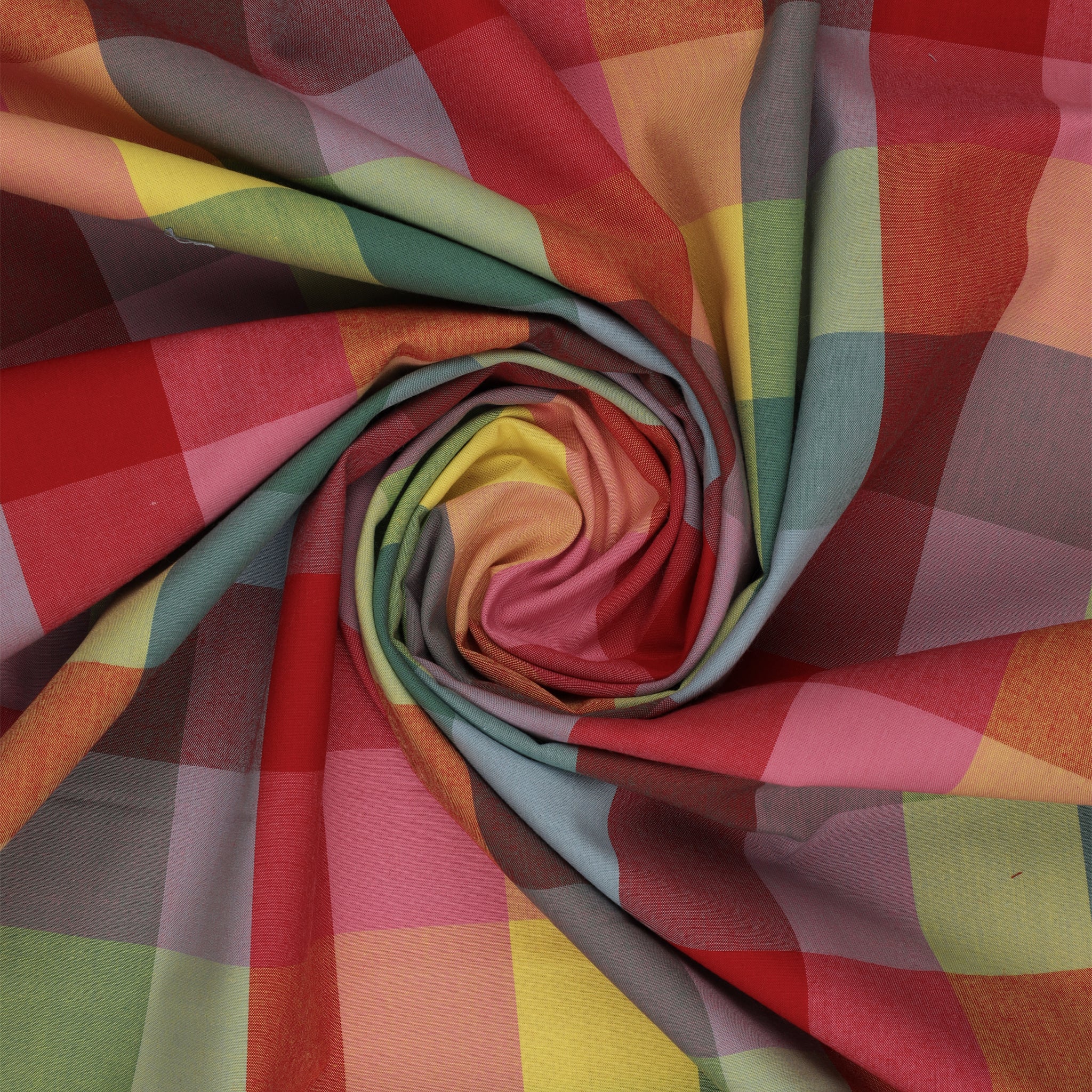 Picnic Wovens Fabric Collection - Plaid in Rainbow - Image 2