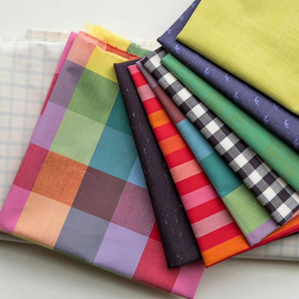 Picnic Wovens Fabric Collection - Slub in Green Apple - Image 12
