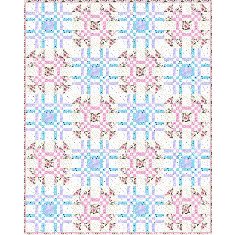 Piece of Mind, Pastel Quilt Kit - 61 1/2" x 76 1/2"