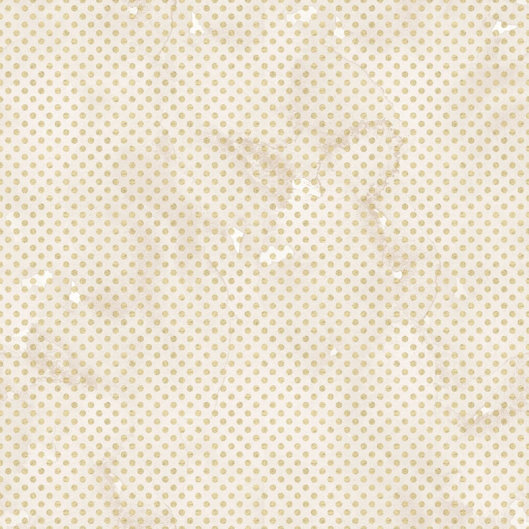 Pine Branches Grunge Dots Fabric