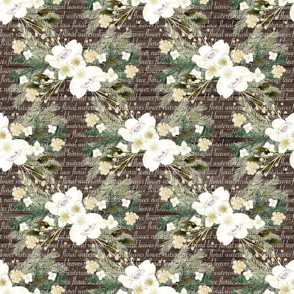 Pine Branches Pattern #2 Fabric