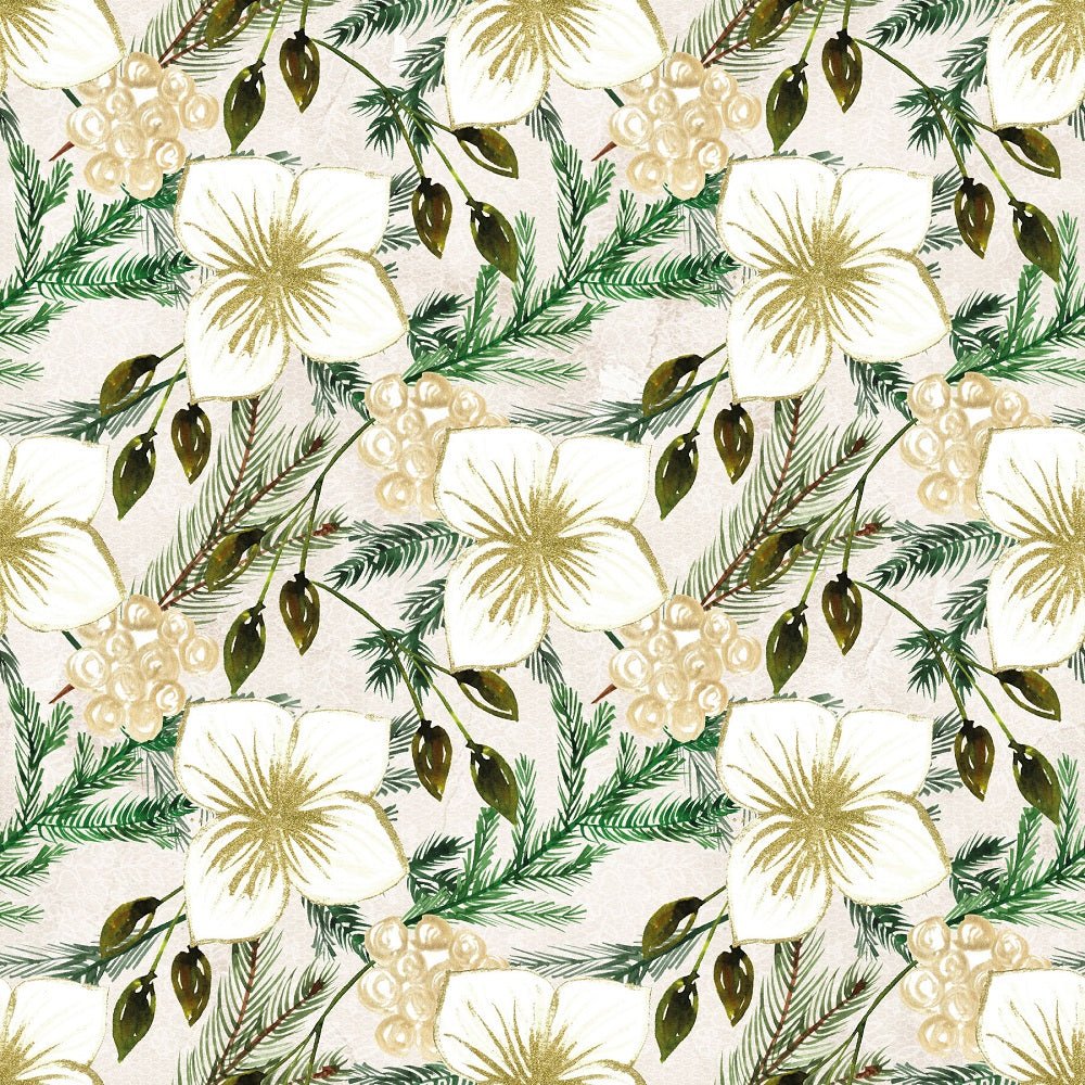 Pine Branches Pattern #5 Fabric