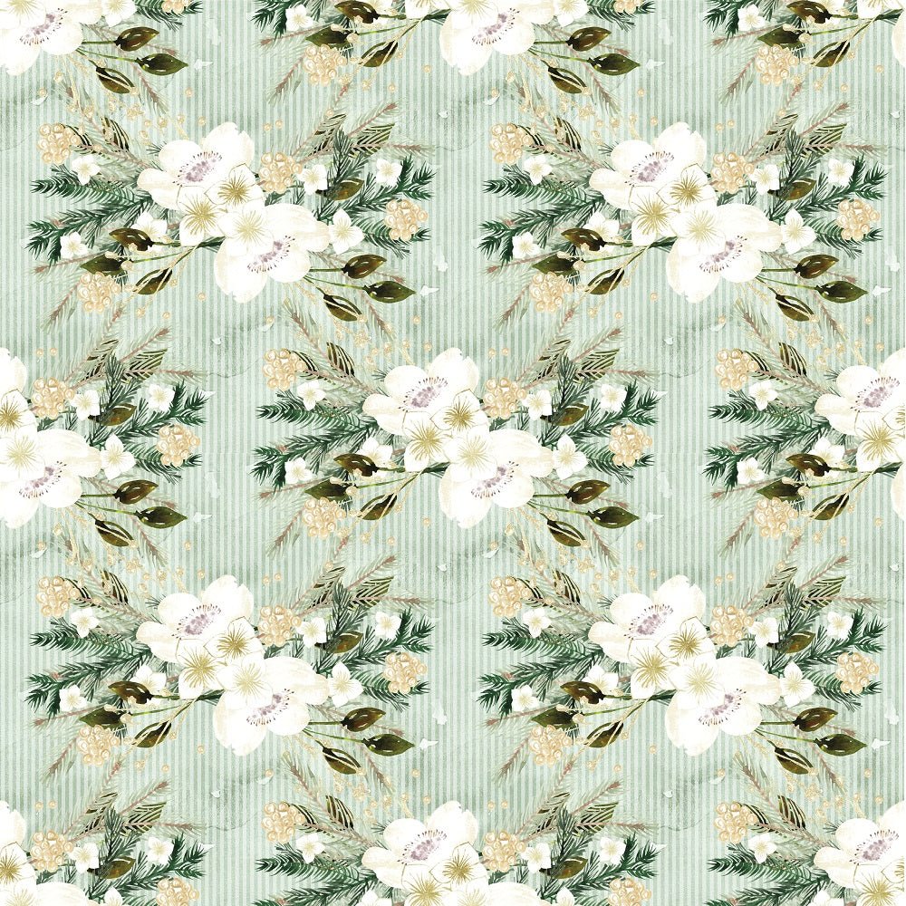 Pine Branches Pattern #8 Fabric