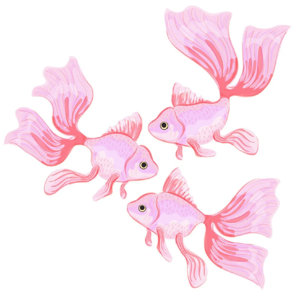 Pink Goldfish Fabric Panel - Pink