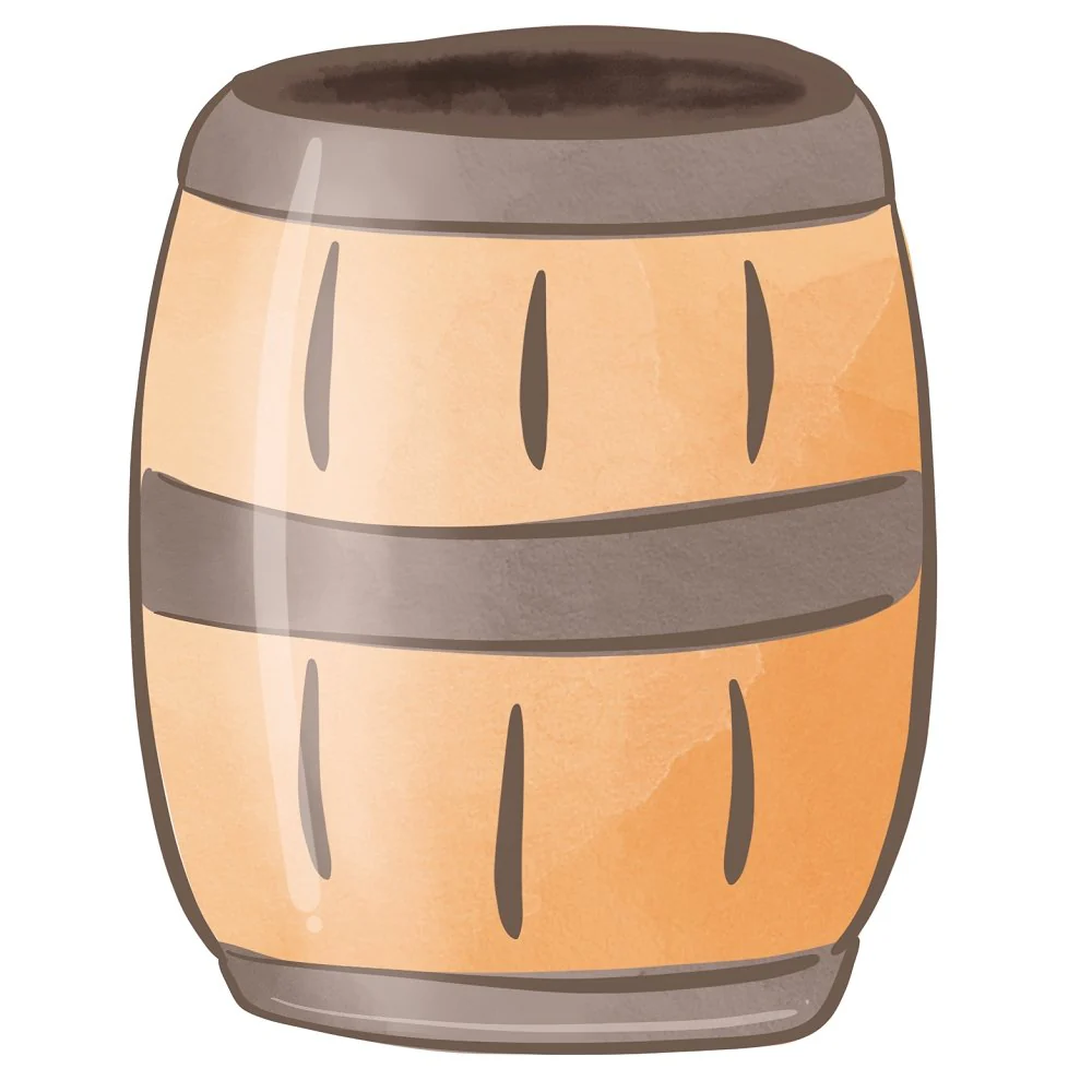 Pirates Barrel Fabric Panel