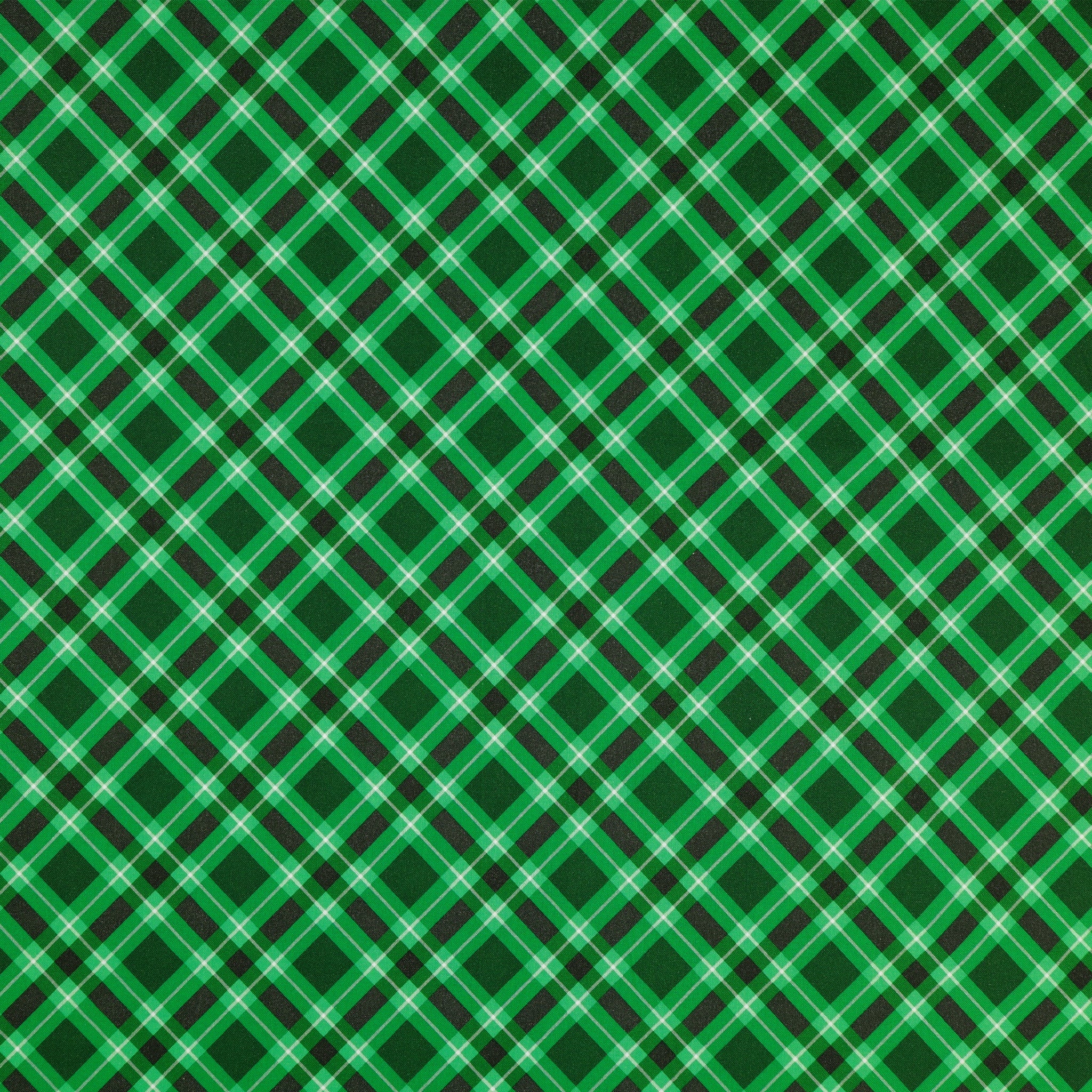 Plaid 108" Wide Quilt Backing - Hunter Green