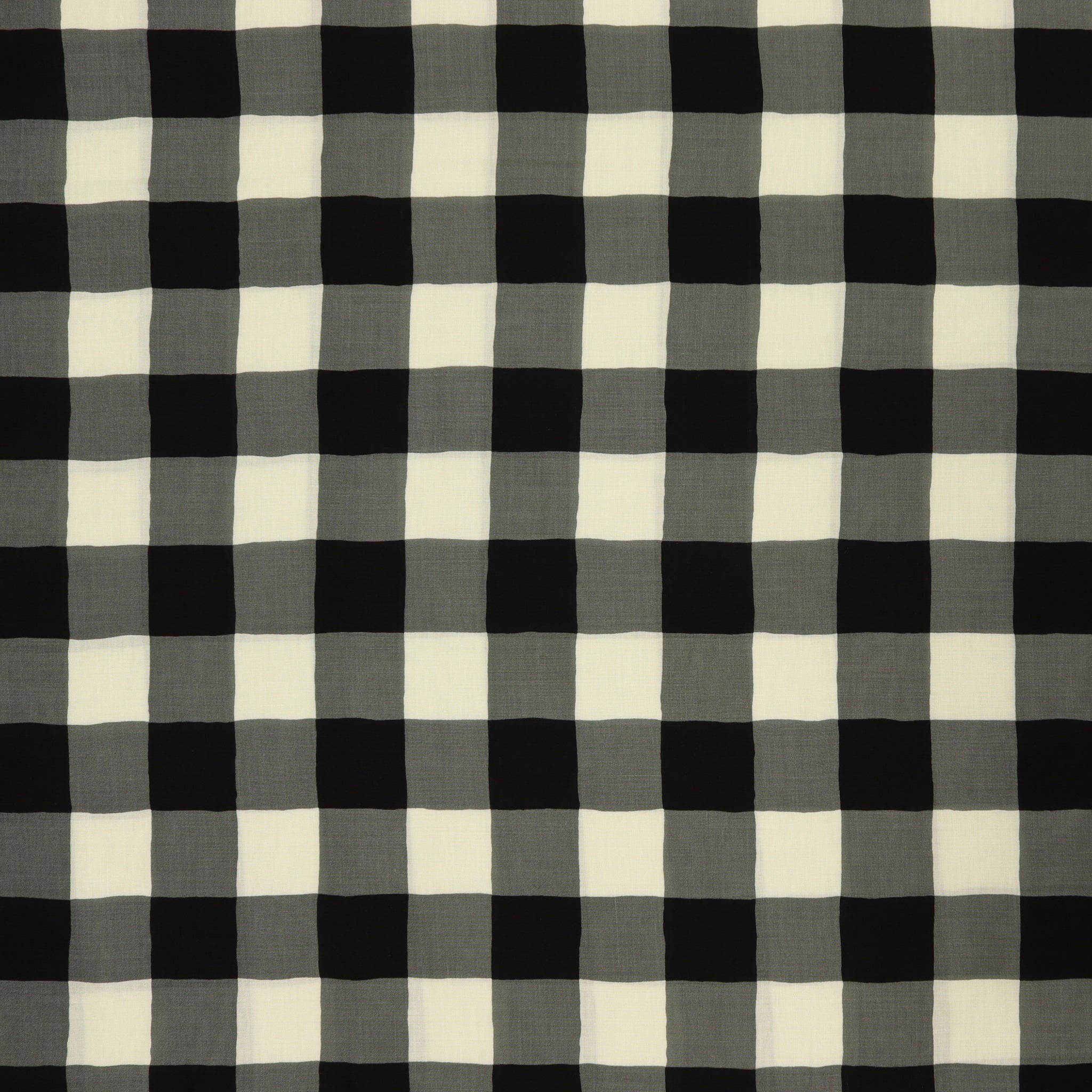 Plaid of My Dreams Snow Fabric in Rayon