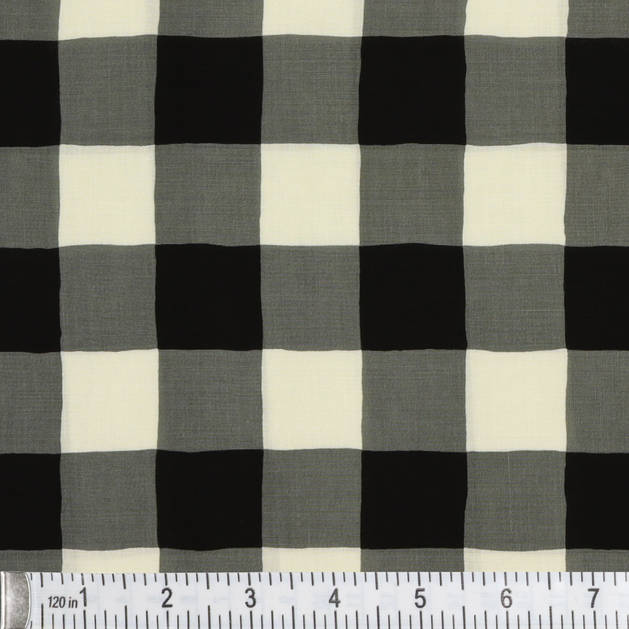 Plaid of My Dreams Snow Fabric in Rayon - Image 2