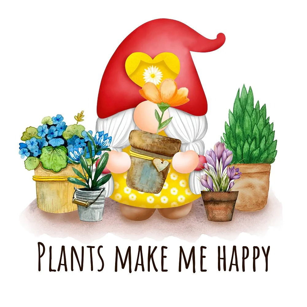 Plants Make Me Happy Fabric Panel