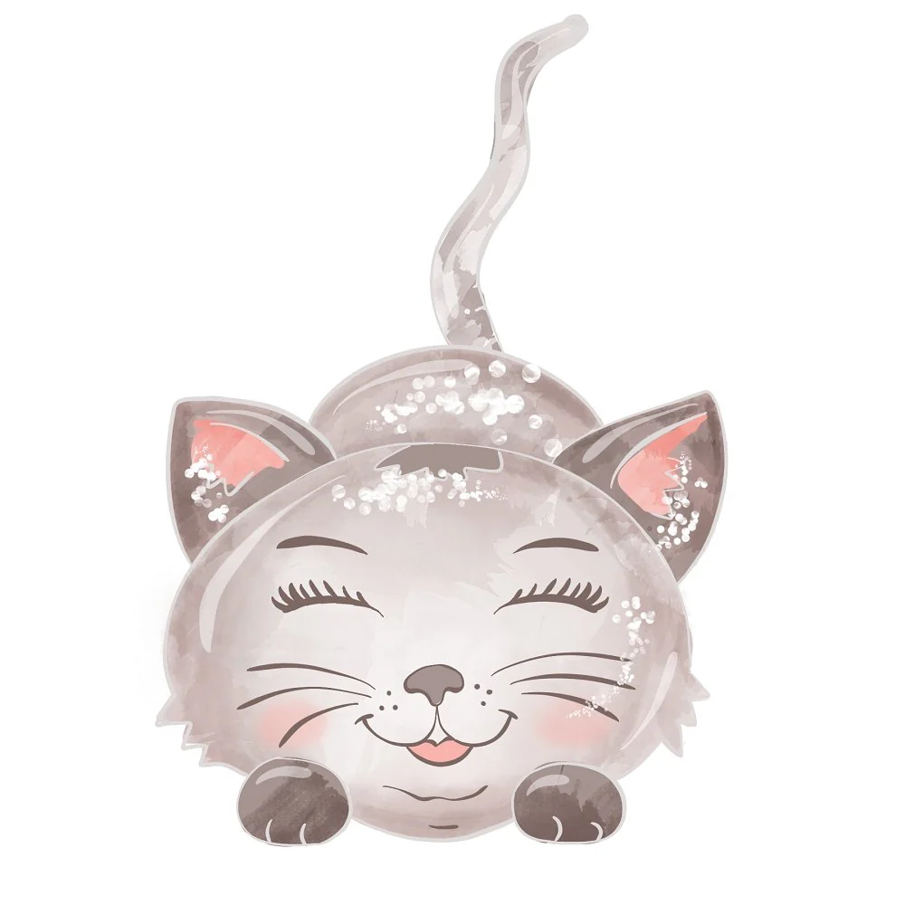 Playful Cat Fabric Panel