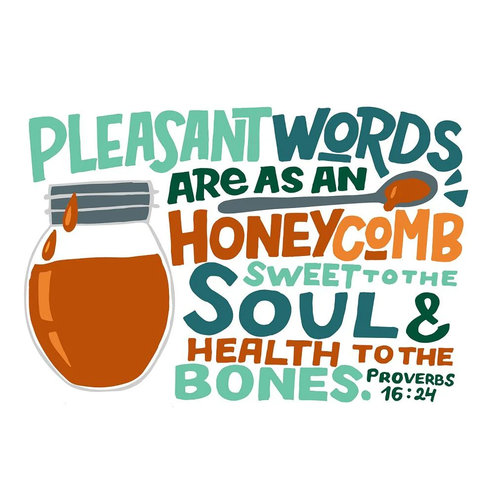 Pleasant Words Fabric Panel