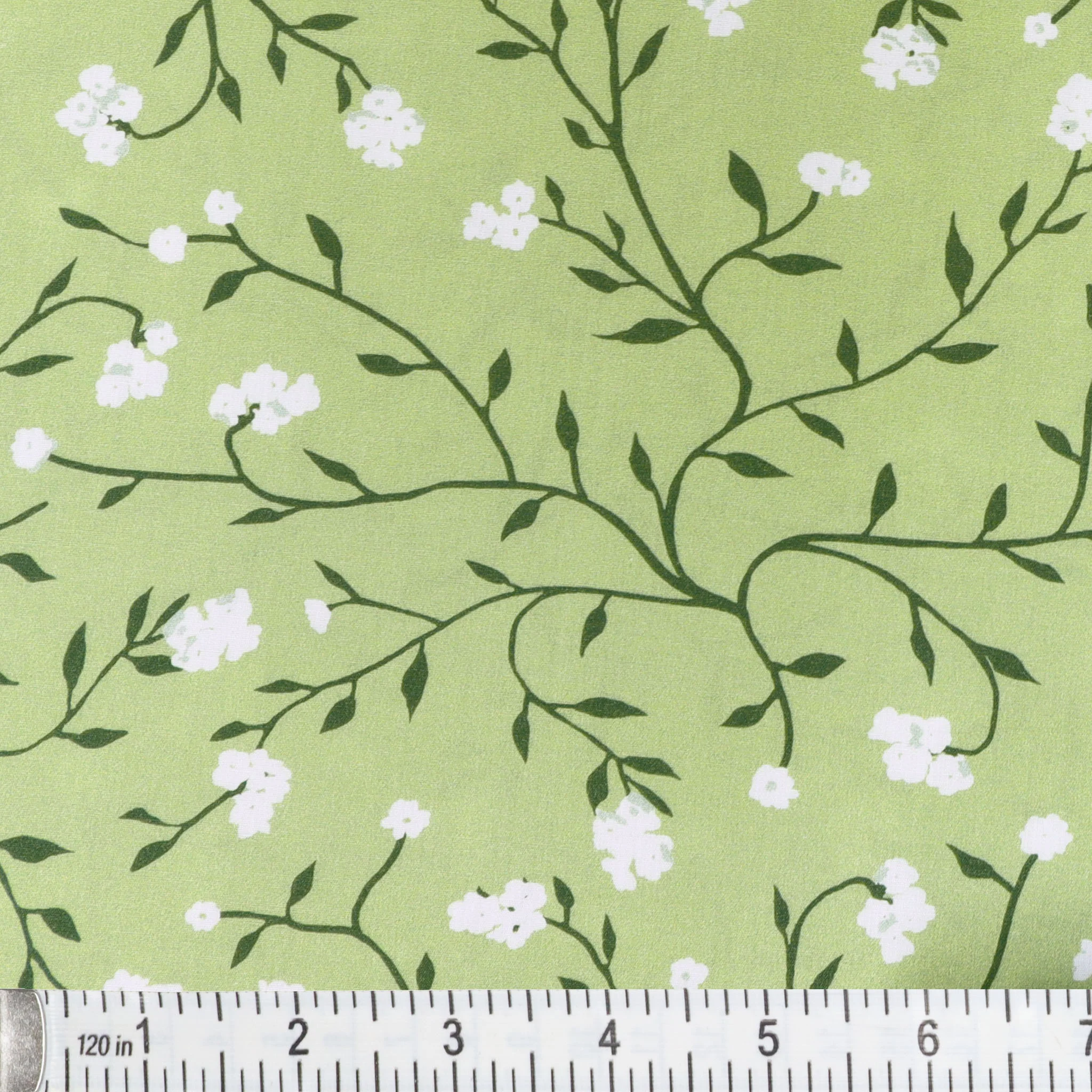 Plentiful Fabric Collection - Dancing Florets Sage - Image 2